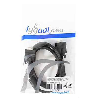 Iggual Cable Prolongador Monitor Vga 1 8 Metros